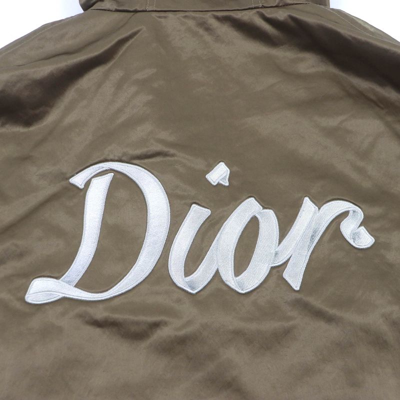DIOR Homme 033c313h5563 Back Logo Embroidery Hooded Technical Coat Mod Coat