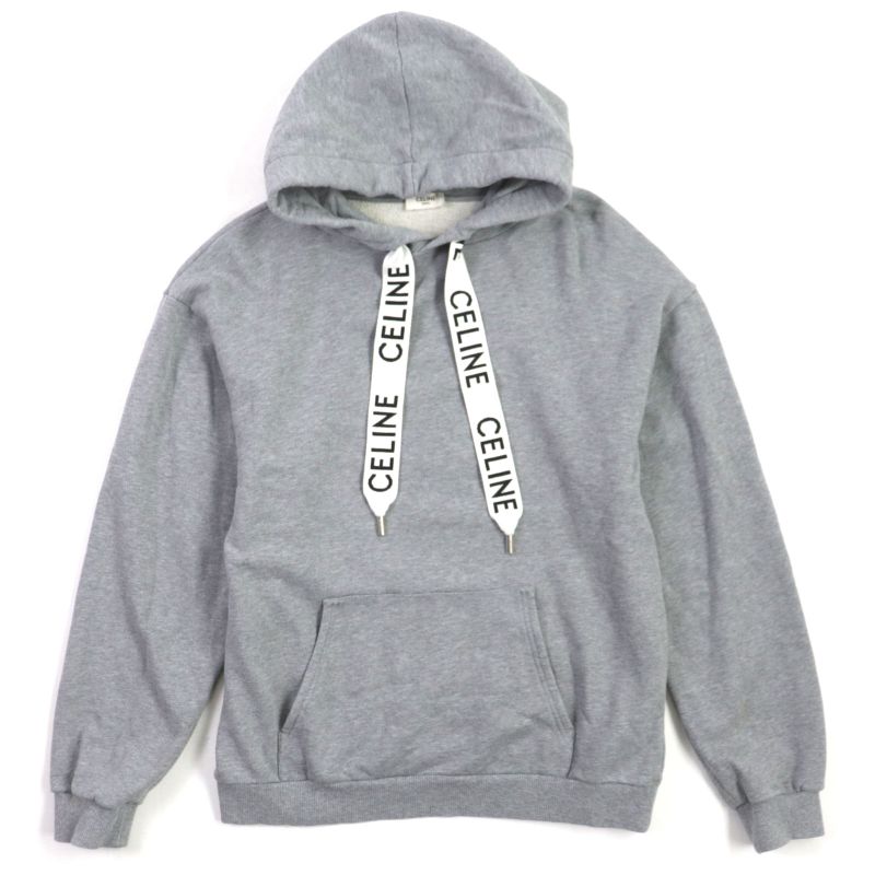  Celine 2y468670q 100% Cotton Logo Pullover Sweatshirt Hoodie