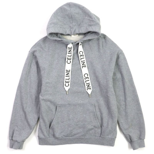  Celine 2y468670q 100% Cotton Logo Pullover Sweatshirt Hoodie