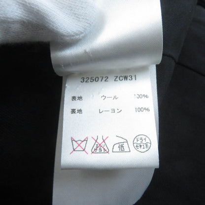 Gucci 325072 100% Wool Double Breasted Coat With Logo Button And Epaulettes