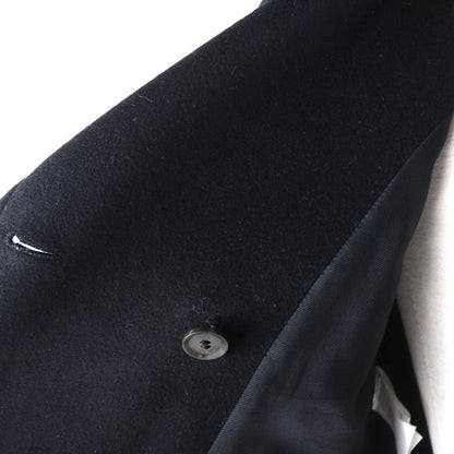 Gucci 325072 100% Wool Double Breasted Coat With Logo Button And Epaulettes