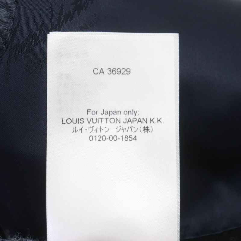  Louis Vuitton 23SS 100% Wool Monogram Jacquard Peaked Lapel Single Jacket