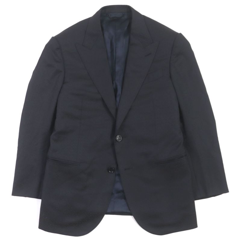  Louis Vuitton 23SS 100% Wool Monogram Jacquard Peaked Lapel Single Jacket