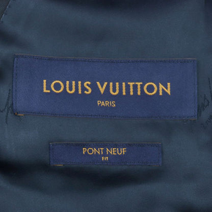  Louis Vuitton 23SS 100% Wool Monogram Jacquard Peaked Lapel Single Jacket
