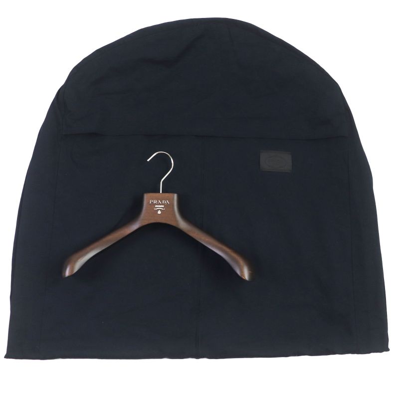 Prada 2021 Ups564 Triangle Logo Triangle Plate Lamb Leather Coat Yellow S With