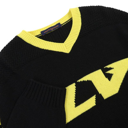 Louis Vuitton 22AW Amen Break LV Intarsia Football Cashmere Blend V-neck Long