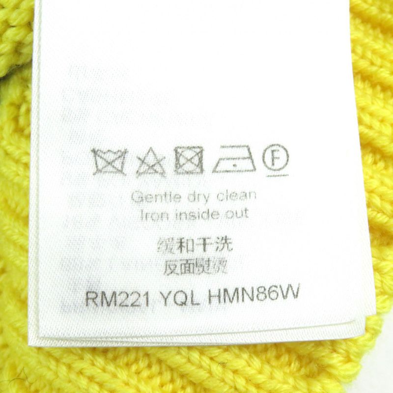 Louis Vuitton 22AW Amen Break LV Intarsia Football Cashmere Blend V-neck Long