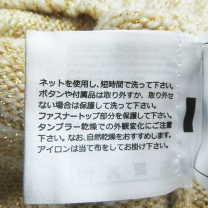 CHANEL 19A P61696 Cashmere With Coco Mark Plate Design Sleeve Long Sleeve Knit