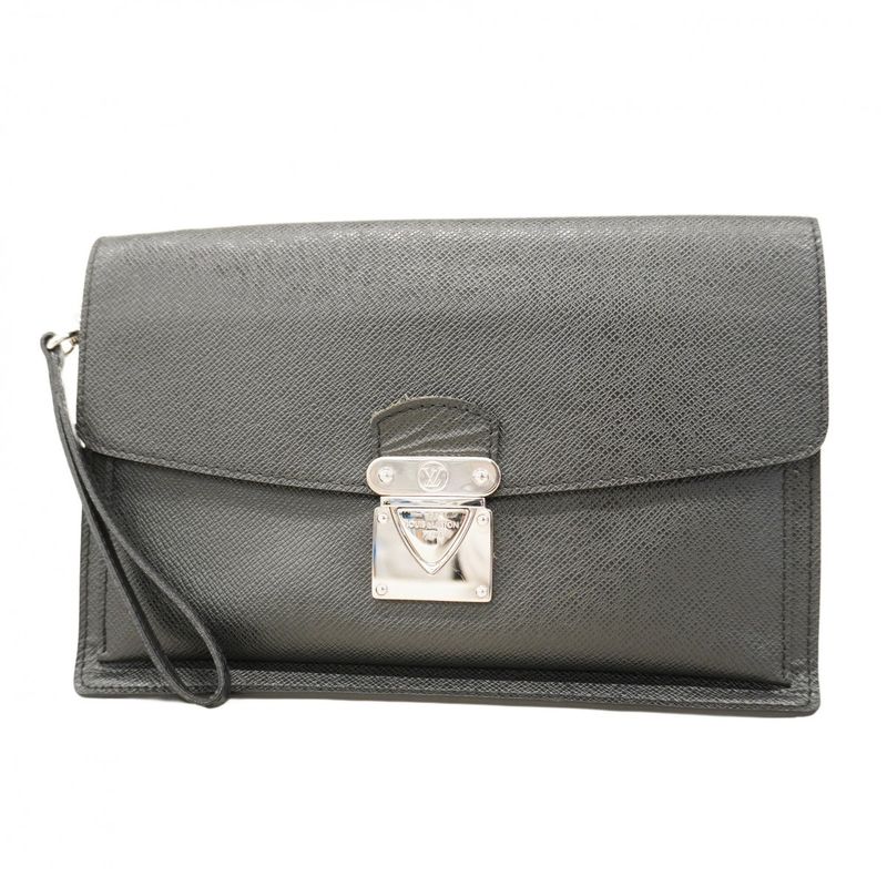 Louis Vuitton Taiga Bellaire M32592 Ardoise Men's Clutch Bag