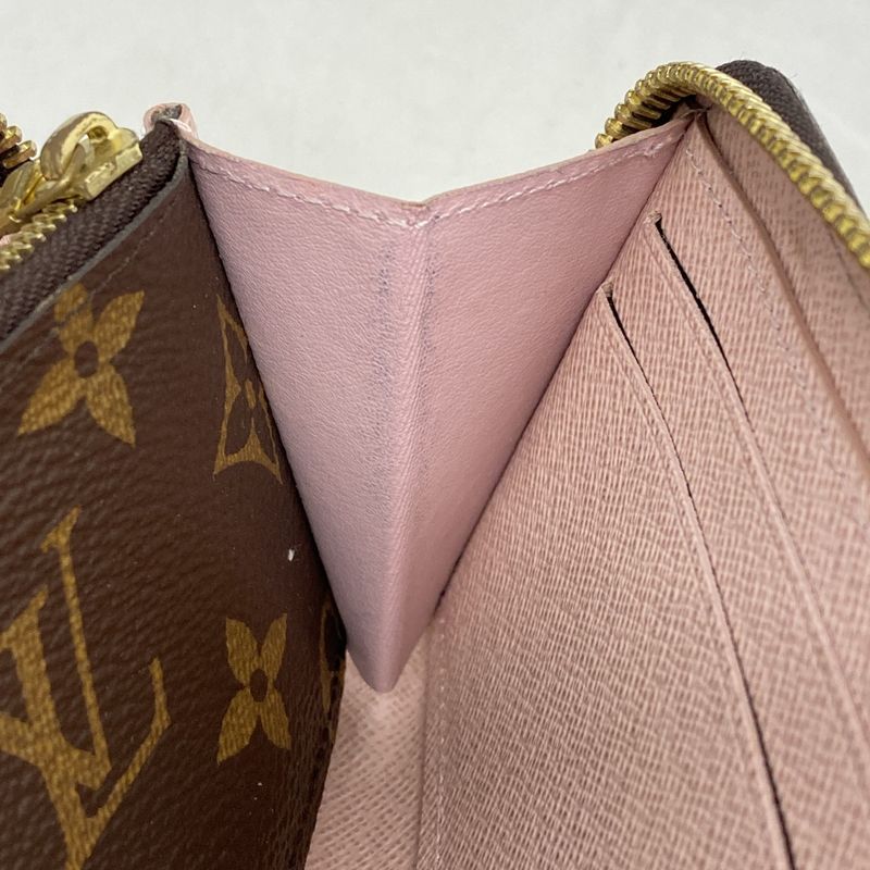 Louis Vuitton Long Wallet Monogram Portefeuille Cles Mance M61298 Brown Rose
