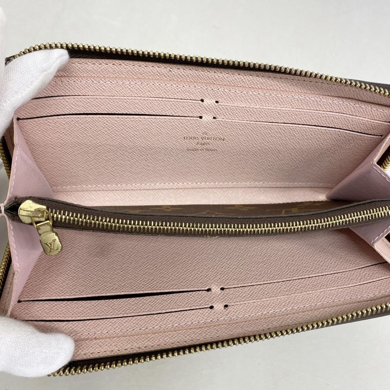 Louis Vuitton Long Wallet Monogram Portefeuille Cles Mance M61298 Brown Rose