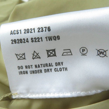 Prada 2021 292024 Re-nylon Nylon Long Length Coat Beige 38 With Hanger And