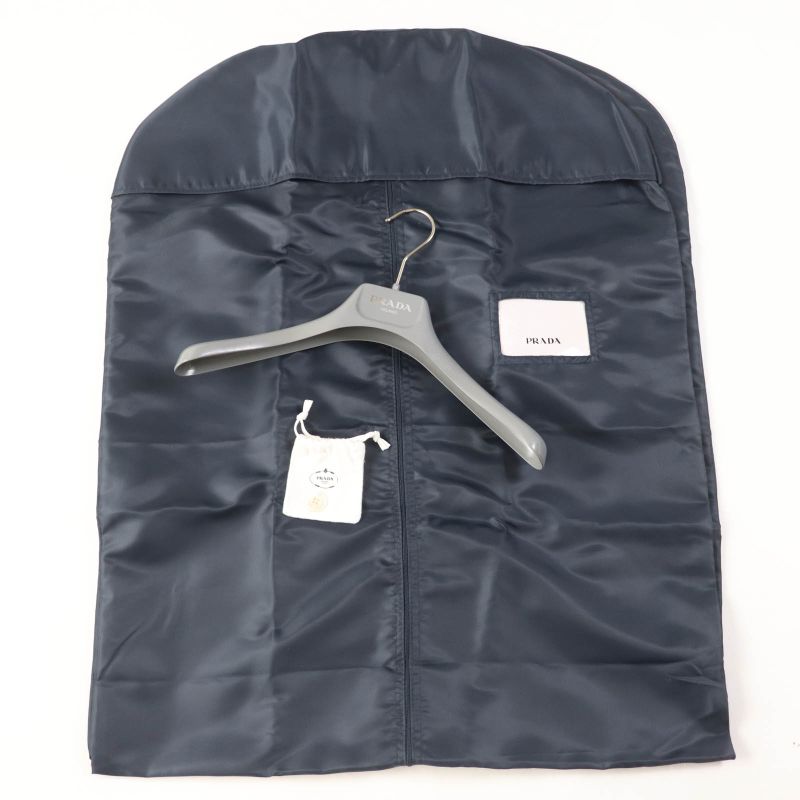 Prada 2021 292024 Re-nylon Nylon Long Length Coat Beige 38 With Hanger And