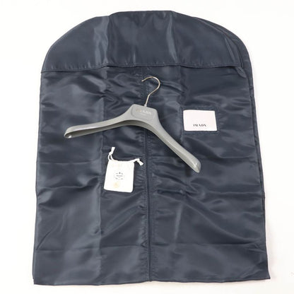 Prada 2021 292024 Re-nylon Nylon Long Length Coat Beige 38 With Hanger And