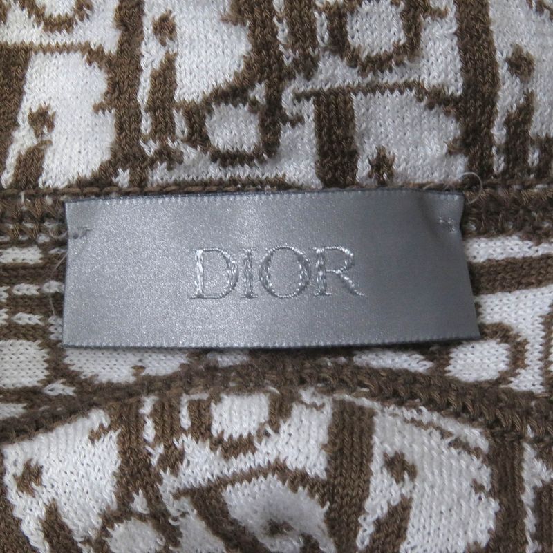DIOR Homme 21AW 113m221at225 Cashmere Blend Oblique Back Full Pattern Logo