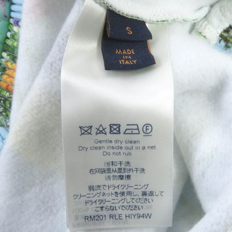 Louis Vuitton 20SS 100% Cotton Inside Out Lined Printed Flower Hoodie Pullover