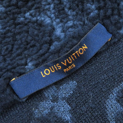Louis Vuitton 21SS Monogram Jacquard Fleece Jacket Blouson Navy Blue S Made In