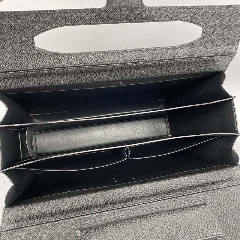 Louis Vuitton Briefcase Taiga Pilotto Case Ural M30022 Ardoise Men's