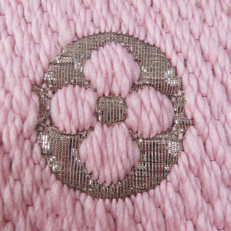 Louis Vuitton M70466 Logomania Wool Silk Rose Ballerine Monogram Pattern Scarf