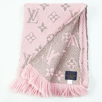 Louis Vuitton M70466 Logomania Wool Silk Rose Ballerine Monogram Pattern Scarf