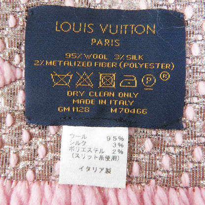 Louis Vuitton M70466 Logomania Wool Silk Rose Ballerine Monogram Pattern Scarf