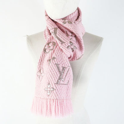 Louis Vuitton M70466 Logomania Wool Silk Rose Ballerine Monogram Pattern Scarf