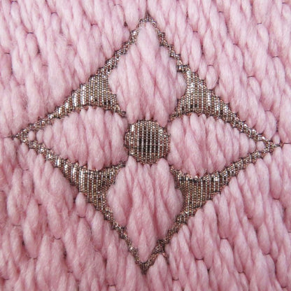 Louis Vuitton M70466 Logomania Wool Silk Rose Ballerine Monogram Pattern Scarf