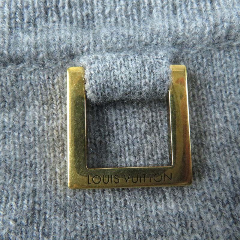 Louis Vuitton 23SS Cashmere Wool Long Sleeve Turtleneck Knit With Logo Hardware