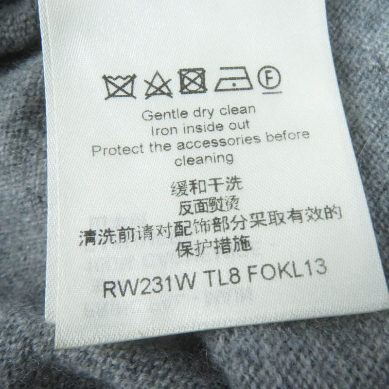 Louis Vuitton 23SS Cashmere Wool Long Sleeve Turtleneck Knit With Logo Hardware