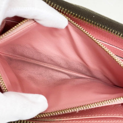 Louis Vuitton Long Wallet Monogram Illustre Zippy Wallet M60291 Brown Rose Women