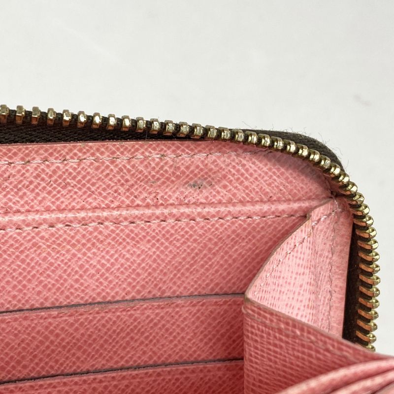 Louis Vuitton Long Wallet Monogram Illustre Zippy Wallet M60291 Brown Rose Women