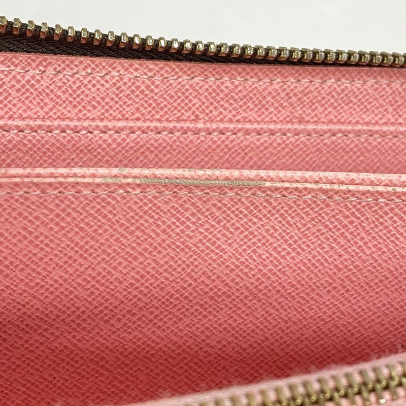 Louis Vuitton Long Wallet Monogram Illustre Zippy Wallet M60291 Brown Rose Women
