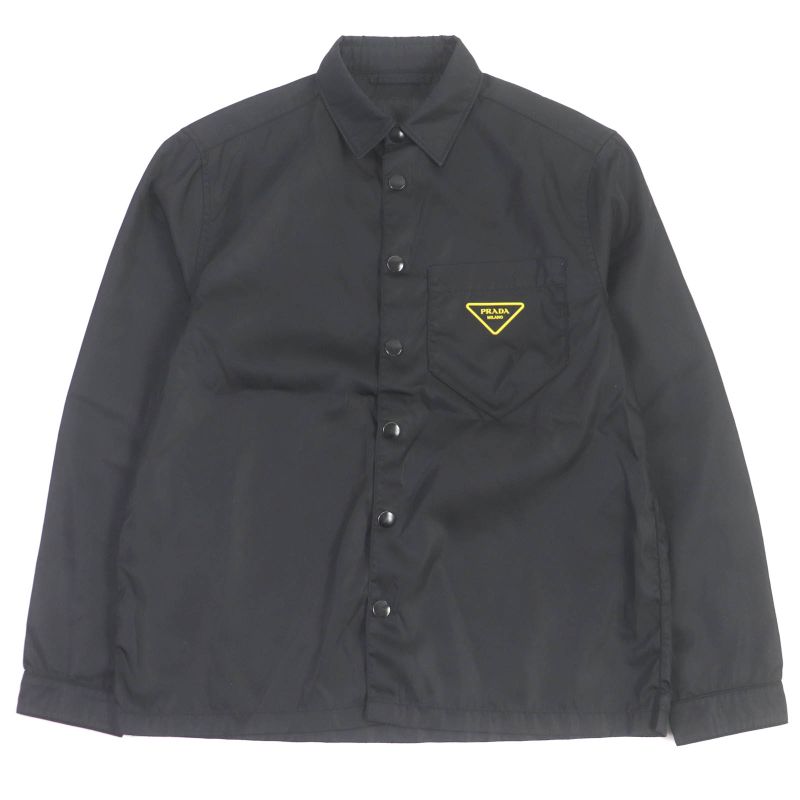 Prada 20SS Sc520 Re-nylon Shirt Triangle Logo Coach Jacket Shirt Jacket Blouson
