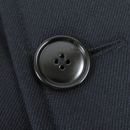 Hermes 20AW 100% Wool Full Logo On The Back Padded Chester Coat Navy 50 Made In