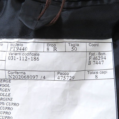 Hermes 20AW 100% Wool Full Logo On The Back Padded Chester Coat Navy 50 Made In