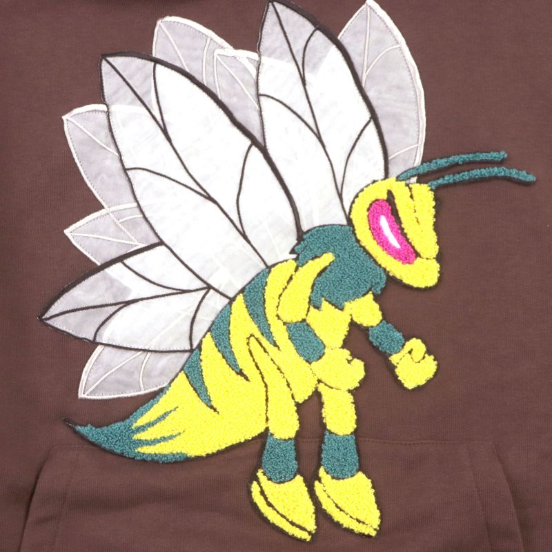 Louis Vuitton 22AW Graphic BEE Patched Hoodie Graphic Bee Patch Hoodie Logo