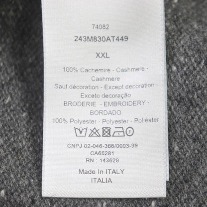 DIOR Homme 22AW 243m830at449 100% Cashmere Logo Embroidery Oversized Knit Long