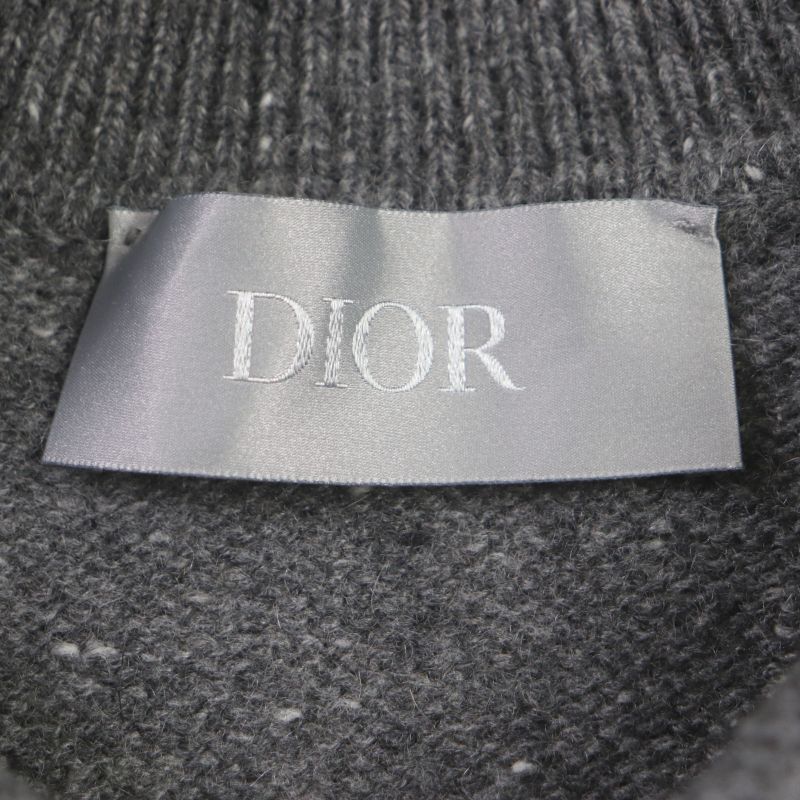 DIOR Homme 22AW 243m830at449 100% Cashmere Logo Embroidery Oversized Knit Long