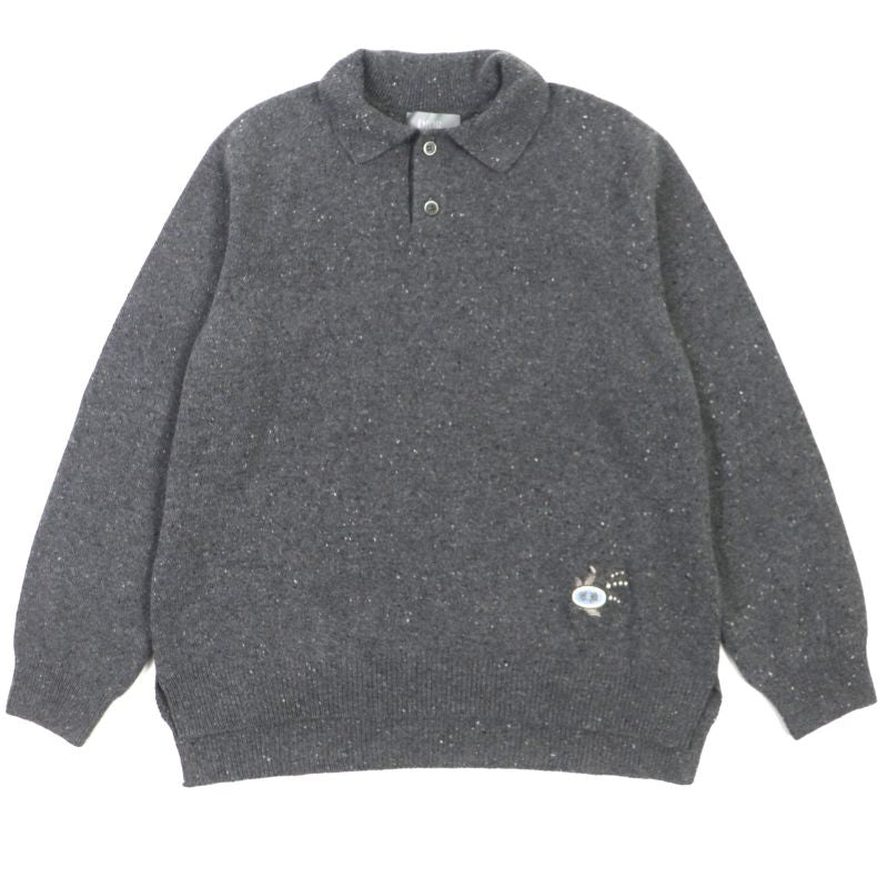 DIOR Homme 22AW 243m830at449 100% Cashmere Logo Embroidery Oversized Knit Long