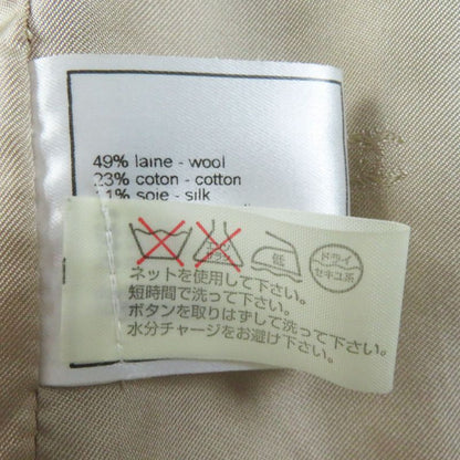 CHANEL Vintage 98P P10460 Wool Silk Blend Coco Mark Button Double Breasted
