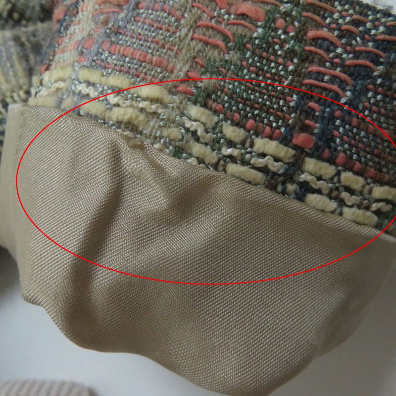 CHANEL Vintage 98P P10460 Wool Silk Blend Coco Mark Button Double Breasted