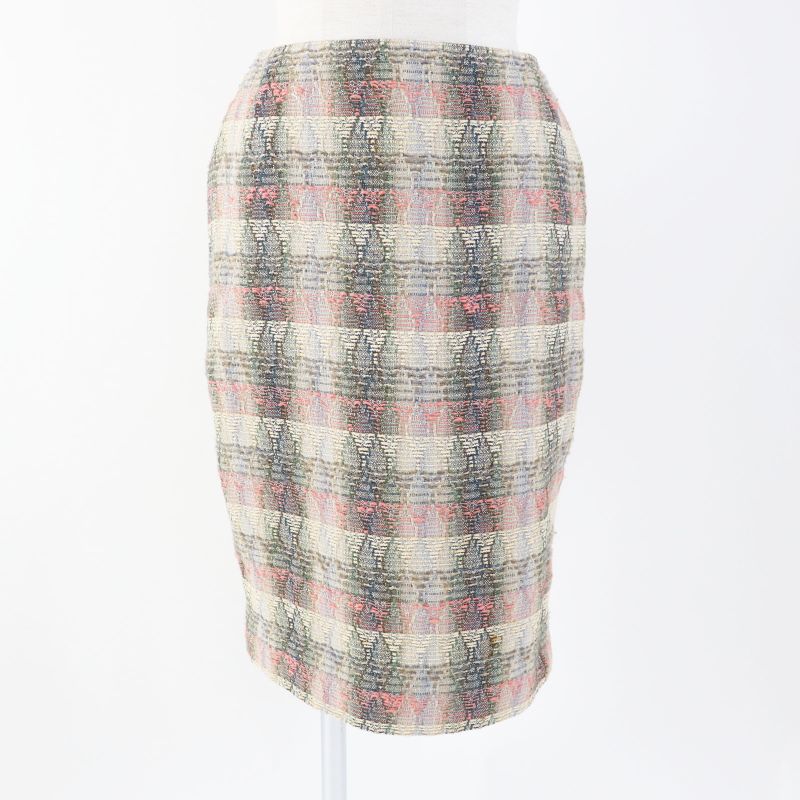 CHANEL Vintage 98P P10460 Wool Silk Blend Coco Mark Button Double Breasted