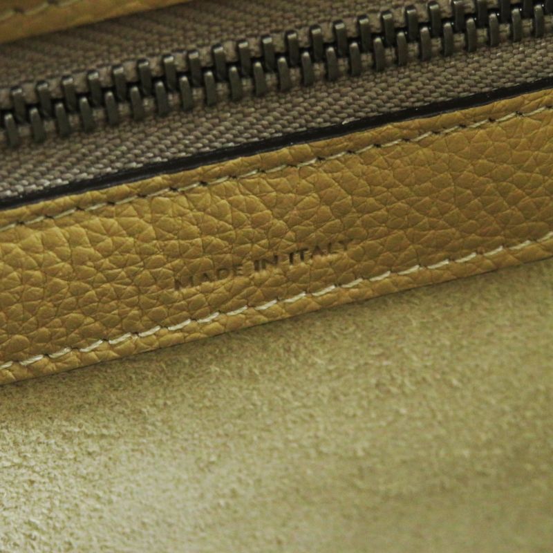 Celine 18979 Luggage Micro Shopper Dune (beige) Drummed Calfskin Handbag Made