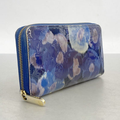 Louis Vuitton Vernis Long Wallet Vernis Ikat Flower M90018 Grand Blue Ladies