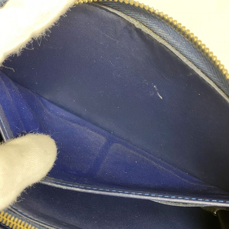 Louis Vuitton Vernis Long Wallet Vernis Ikat Flower M90018 Grand Blue Ladies