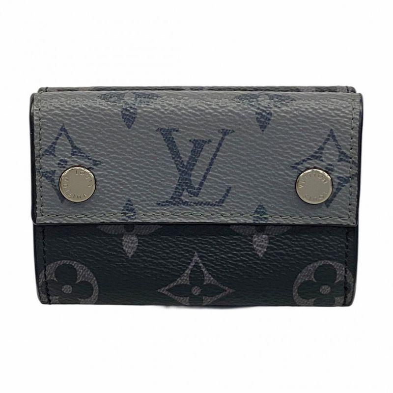 Louis Vuitton Trifold Wallet Monogram Eclipse Reverse Discovery Compact