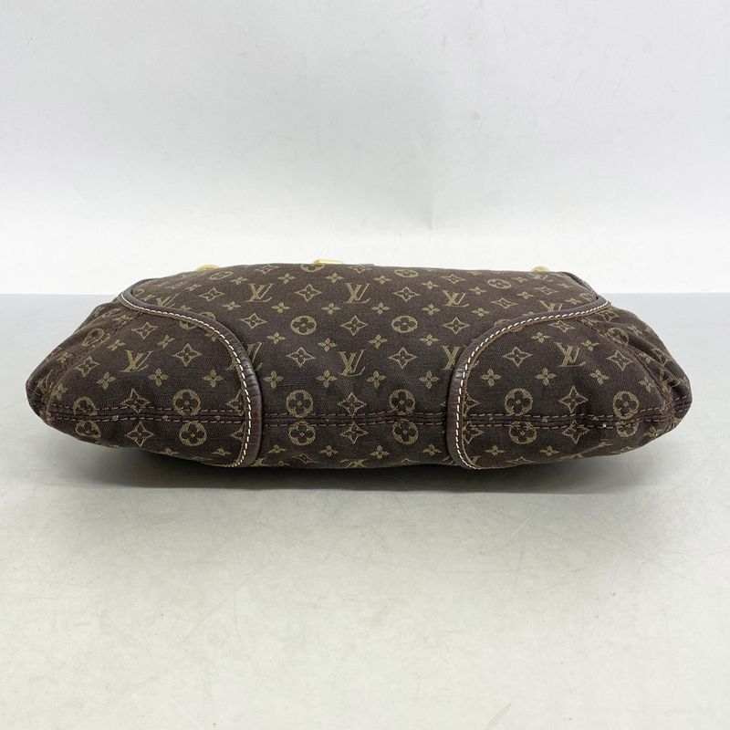 Louis Vuitton Shoulder Bag Monogram Mini Lin Manon PM M95621 Ebene Womens