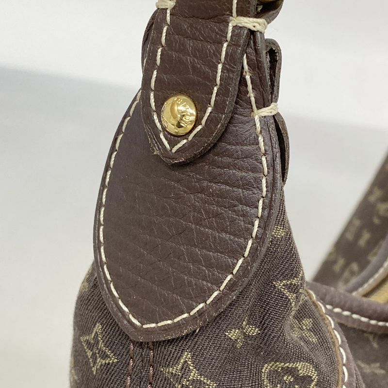 Louis Vuitton Shoulder Bag Monogram Mini Lin Manon PM M95621 Ebene Womens