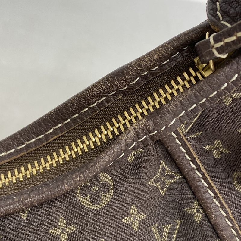 Louis Vuitton Shoulder Bag Monogram Mini Lin Manon PM M95621 Ebene Womens