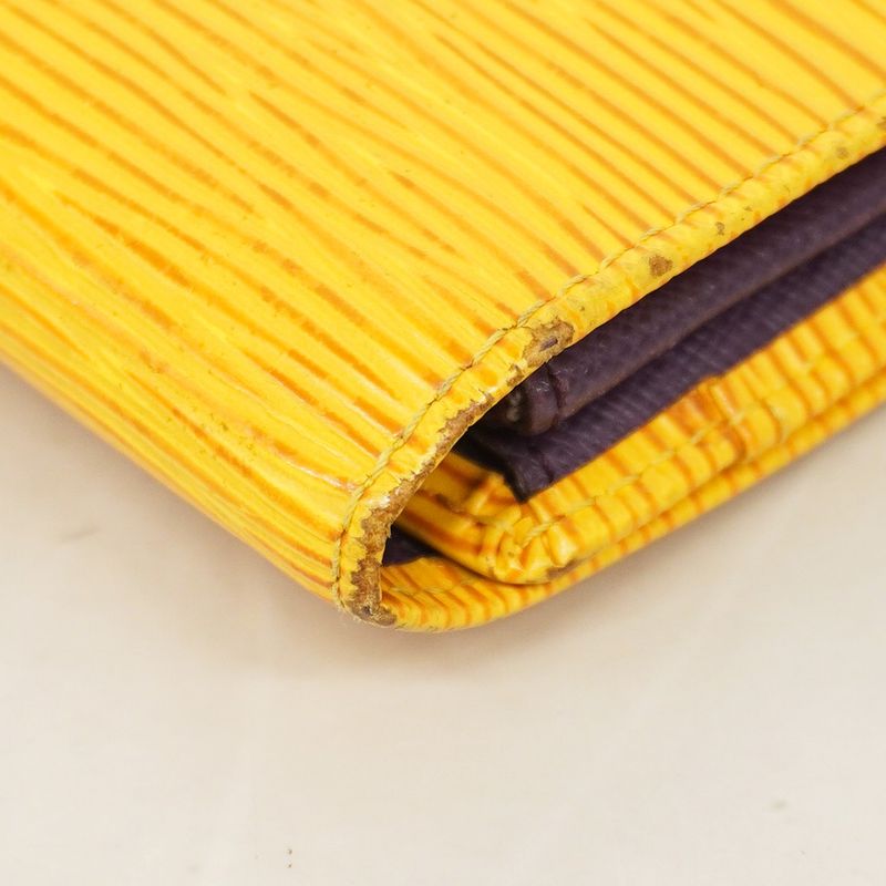 Louis Vuitton Epi Pochette Porte Monet Cles Di M63579 Jeanne Women's Long Wallet